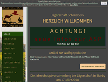 Tablet Screenshot of jaegerschaft-schoenebeck.de